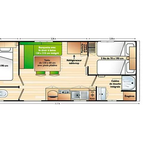 MOBILHOME 6 personnes - Lodge Standard 4/6 p