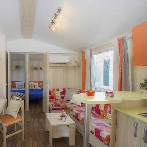 MOBILHOME 6 personnes - Comfort | 3 Ch. | 6 Pers. | Terrasse surélevée | Clim.