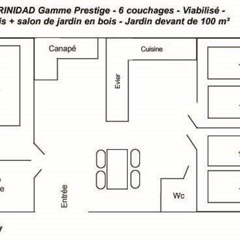 MOBILE HOME 6 people - Comfort - 3 bedrooms