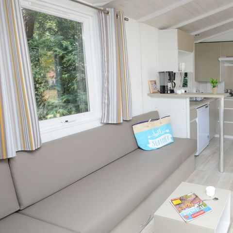 Stacaravan 8 personen - Mobile-home | Comfort XL | 3 slaapkamers | 6/8 pers. | Verhoogd terras | Airconditioning.