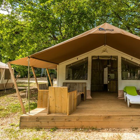 CANVAS AND WOOD TENT 5 people - SAFARI (WITHOUT SANITARY FACILITIES)