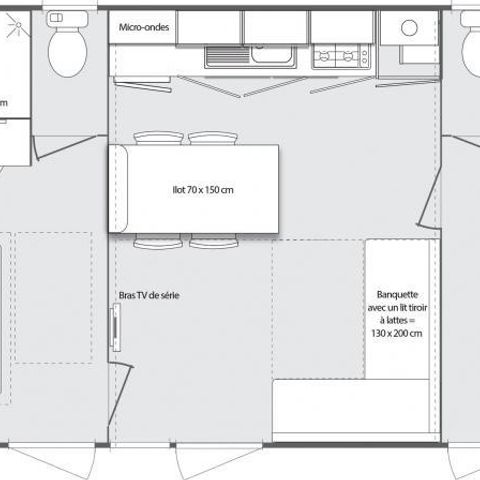 Stacaravan 5 personen - PREMIUM EGRET