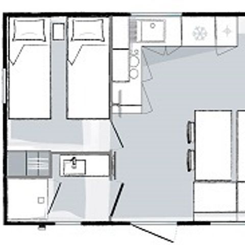 Stacaravan 6 personen - Comfort