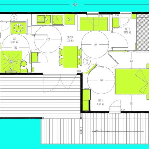 CHALET 4 personas - PMR