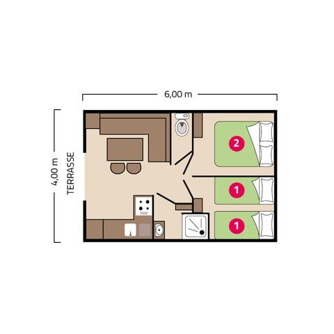 MOBILHOME 4 personnes - Palma