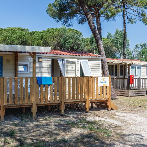 STACARAVAN 6 personen - Mobile-home | Comfort | 2 Slaapkamers | 4/6 Pers. | Verhoogd terras | Airconditioning.