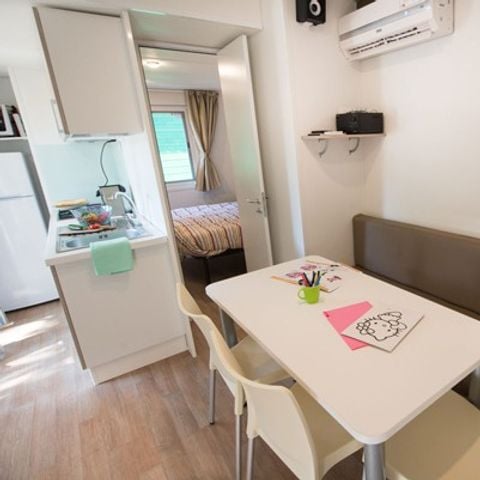 MOBILHOME 6 personas - Confort | 3 Dormitorios | 6 Pers | Terraza cubierta | 2 baños | Aire acondicionado