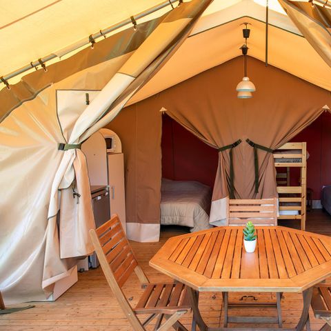 CANVAS AND WOOD TENT 5 people - Lodge without sanitary facilities