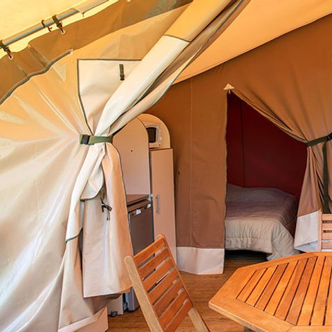 TENTE TOILE ET BOIS 5 personnes - Lodge sans sanitaire