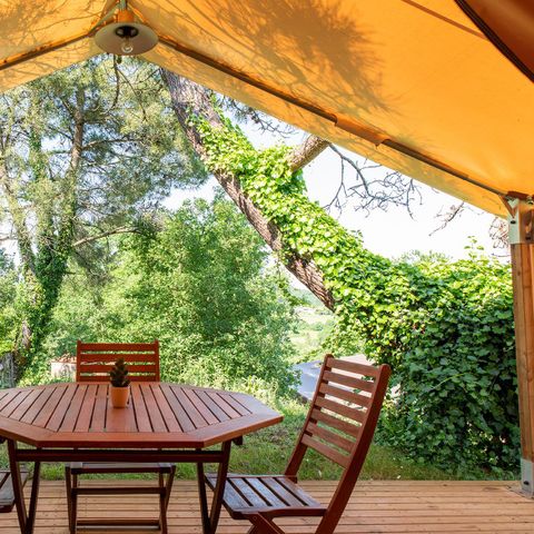 TENDA IN TELA E LEGNO 5 persone - Loggia senza servizi igienici