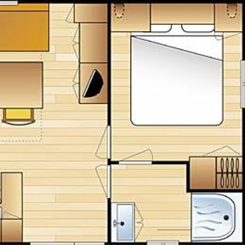 MOBILHOME 4 personnes - 2 chambres