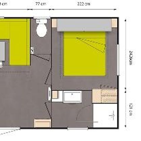 MOBILHOME 4 personnes - standard + 27 m²