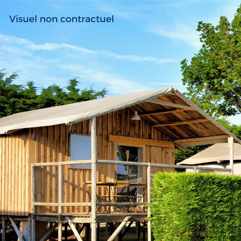 TENDA IN TELA E LEGNO 4 persone - COMFORT 34 m² (34 m²)