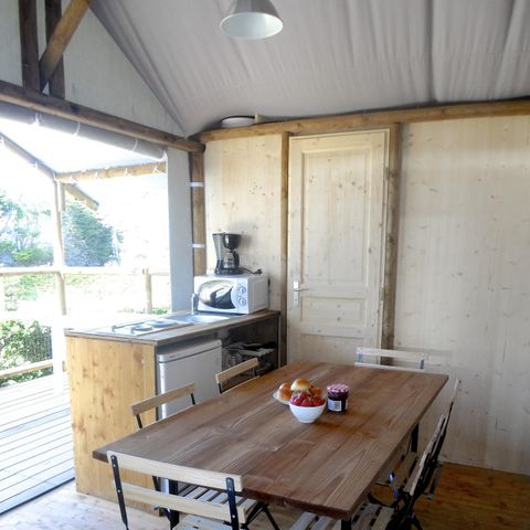 TENDA IN TELA E LEGNO 4 persone - COMFORT 34 m² (34 m²)