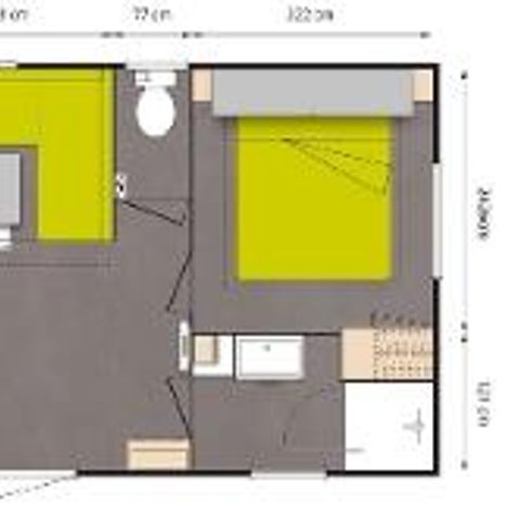 MOBILHOME 6 personas - COMFORT + sin TV