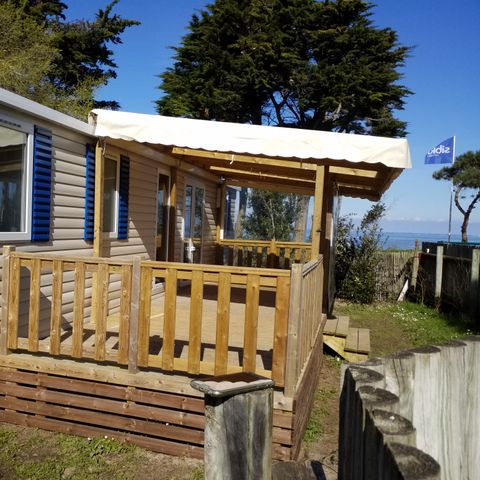 MOBILE HOME 4 people - 2 bedrooms (40m2) - dishwasher and/or washing machine - 2 bathrooms - sea view