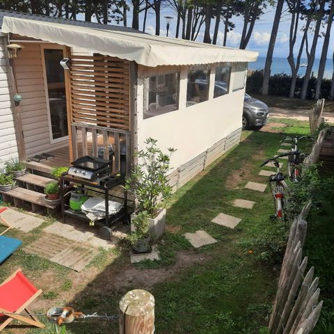 MOBILE HOME 6 people - 3 bedrooms (40m²) - dishwasher and/or washing machine - 2 bathrooms - sea view