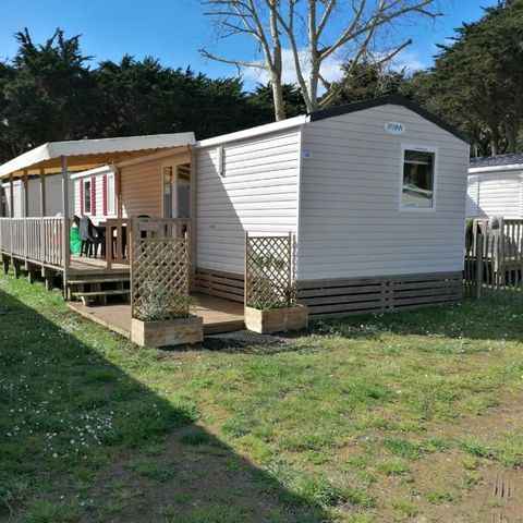 Stacaravan 6 personen - 3 slaapkamers (40m² en meer) vaatwasser en/of wasmachine - 1 badkamer