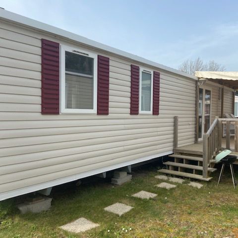 Stacaravan 6 personen - 3 slaapkamers (40m² en meer) vaatwasser en/of wasmachine - 1 badkamer