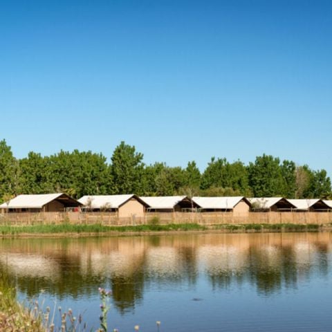 TENTE TOILE ET BOIS 5 personnes - Sunlodge  Confort (pas de douche)