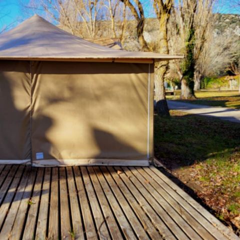 CANVAS AND WOOD TENT 4 people - ECO 2ch 4P without sanitary facilities