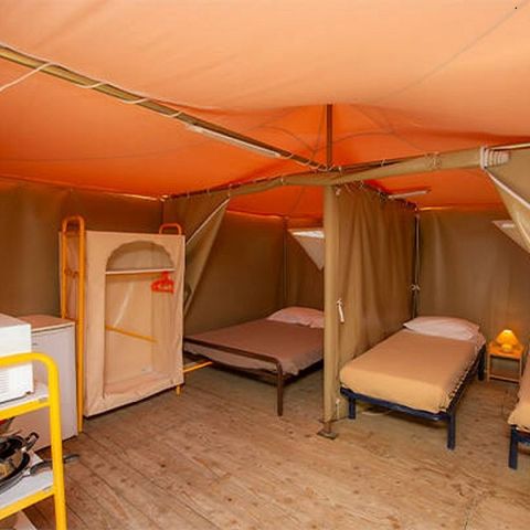 TENDA IN TELA E LEGNO 4 persone - ECO 2ch 4P senza servizi igienici