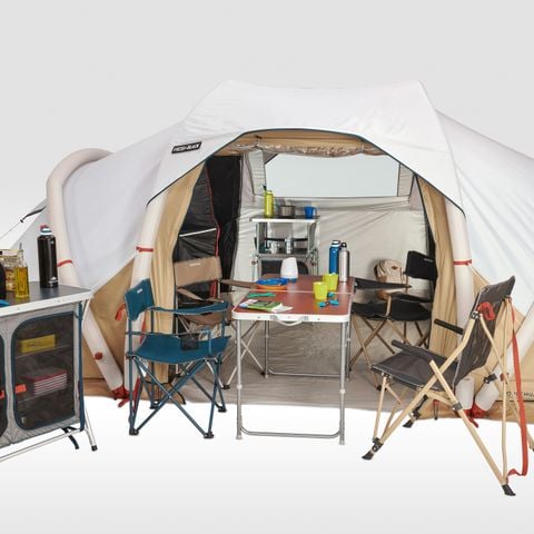 Tent 4 personen - Klaar om te kamperen Quatro Comfort + Koelkast