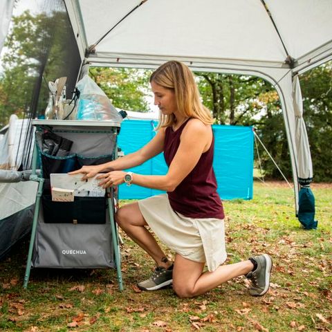 TENTE 6 personnes - Prêt à Camper Tribu 3 chambres + Frigo