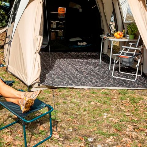 TENTE 6 personnes - Prêt à Camper Tribu 3 chambres + Frigo