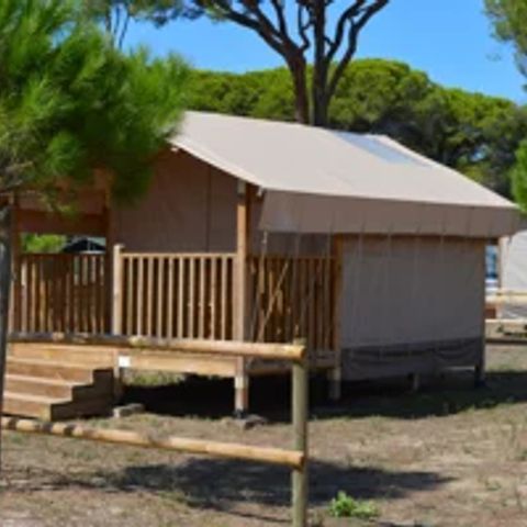 CANVAS AND WOOD TENT 2 people - MINI LODGE (without sanitary facilities)