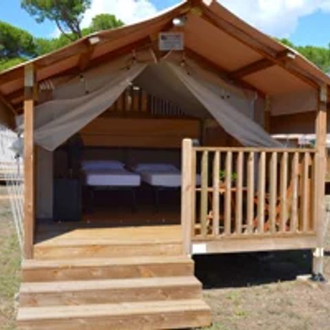 CANVAS AND WOOD TENT 2 people - MINI LODGE (without sanitary facilities)