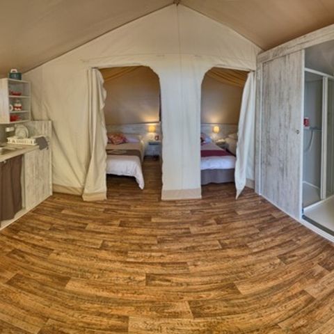 TENDA IN TELA E LEGNO 4 persone - Lodge Premium 2bed4 In arrivo domenica