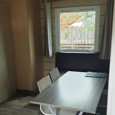 Mobilheim 4 Personen - Confort 24m² 2 Zimmer + Terrasse auf Pfahlbauten