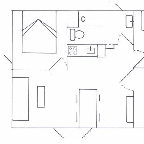 CHALET 4 people - MOBILE HOME STYLE SHADE