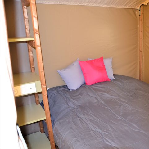 TIENDA DE LONA Y MADERA 4 personas - NUEVO// Woodlodge Comfort Tent 23m² (2bed - 4pers) - sin sanitarios