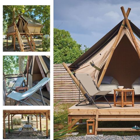 CANVAS AND WOOD TENT 2 people - Lodge Tent MOOREA