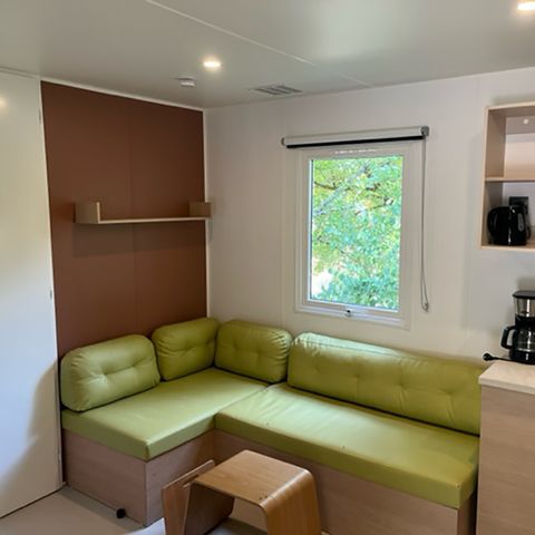 MOBILHEIM 6 Personen - Premium-Bereich 31m² 3 Zimmer Klimaanlage TV