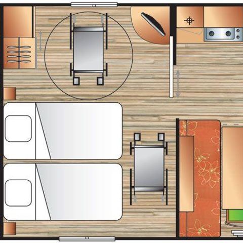 MOBILHOME 3 personnes - HELIOS PMR