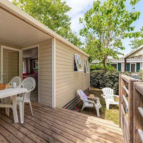 MOBILHOME 6 personnes - Comfort | 2 Ch. | 4/6 Pers. | Petite Terrasse | Clim.