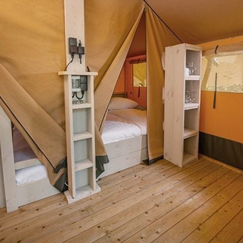 Mobilheim 5 Personen - Super Lodge Zelt | 2 Schlafz. | 4/5 Pers. | Ohne Bad