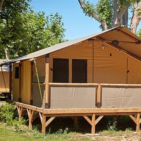 Tent 5 personen - Super Lodge Tent | 2 Slaapkamers | 4/5 Pers. | Geen badkamer