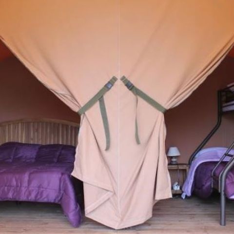 CANVAS AND WOOD TENT 5 people - VICTORIA LODGE - without sanitary facilities 20 sqm