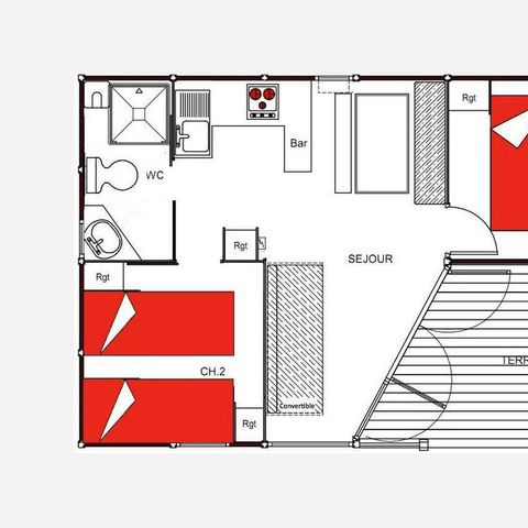 CHALET 5 persone - In legno