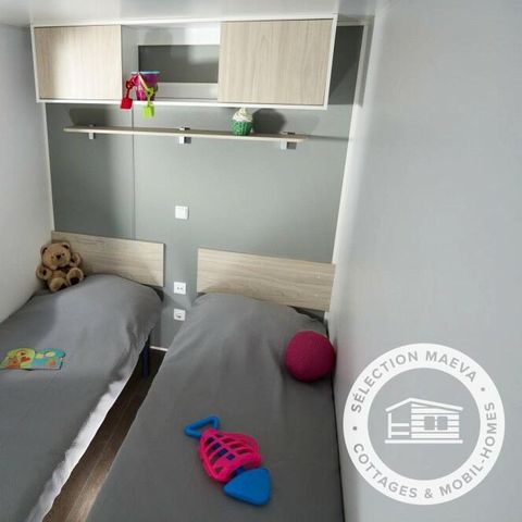 STACARAVAN 4 personen - 3 kamers met airconditioning