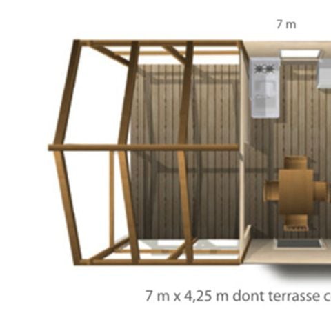 LODGE 5 persone - Lodge Confort 2 camere 4/5 pers Non Sanitarizzato