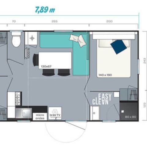 MOBILHOME 6 personnes - MH Classique 3 chambres 6 personnes