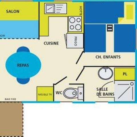 MOBILHOME 5 personas - Gama clásica