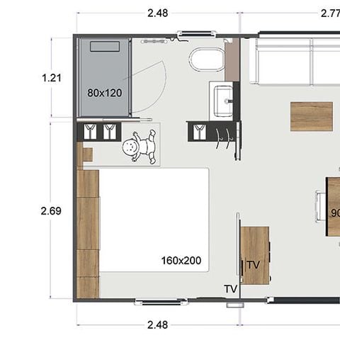 MOBILHOME 4 personas - GAMA MH PREMIUM SPA