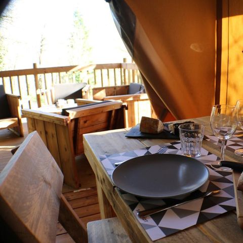 tent 4 personen - LODGE SAFARI met SPA