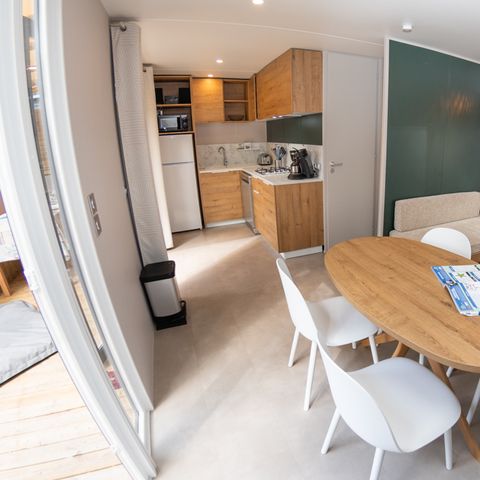 MOBILHOME 4 personas - PREMIUM Mobil home 2bed. GALET (2023) 31m² + Terraza semicubierta